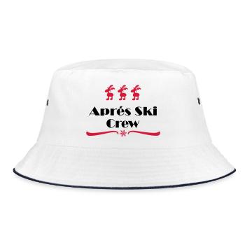 apres ski - Bucket Hat - Weiß/Navy - Vorne