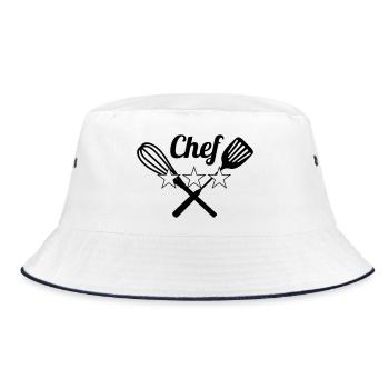 Chef - Bucket Hat - white/navy - Front
