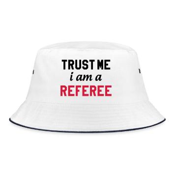 Referee - Schiedsrichter Arbitre - Sport - Match - Bucket Hat - Weiß/Navy - Vorne