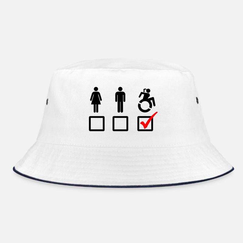 Rollstuhl-Symbol, Behindertenhumor, Spaß # Bucket Hat