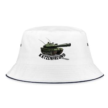 Cat Friend - Tanks - Bucket Hat - white/navy - Front