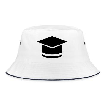 Doctor's hat - Bucket Hat - white/navy - Front