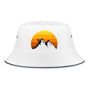 Vélo de course, Montagne, Coucher de soleil, Vélo, Randonnée en montagne - Bob - blanc/marine - Devant