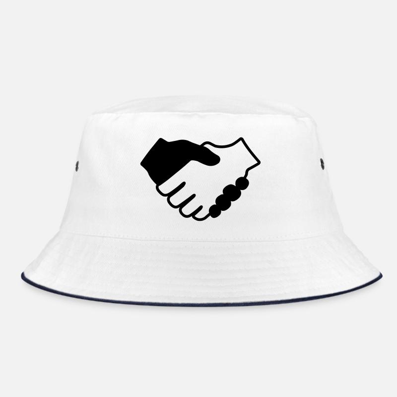 Hands black and white Bucket Hat
