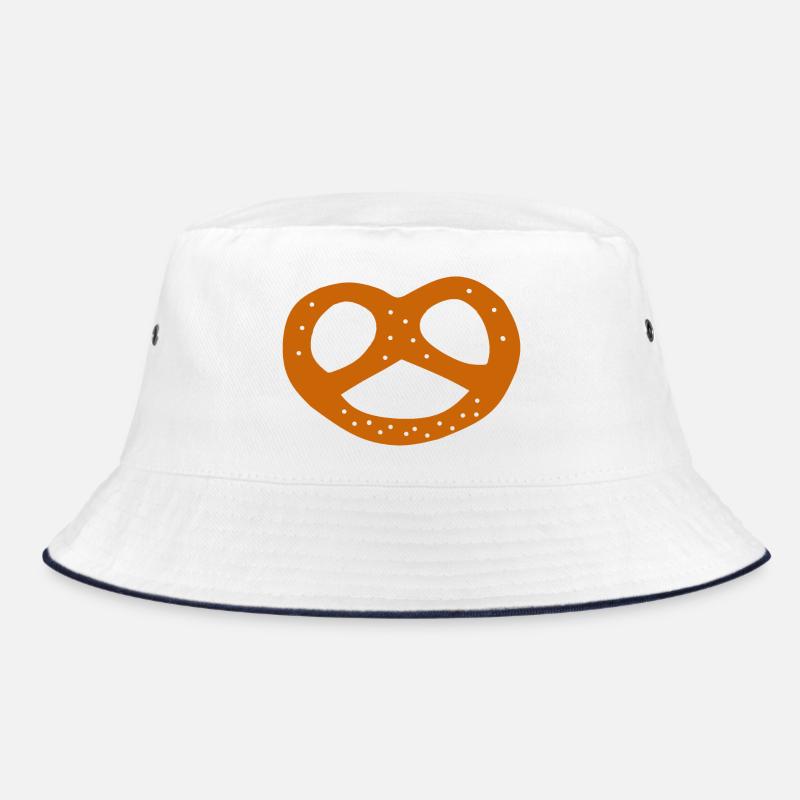 Symboles du modèle Bake Pretzel Baker Baker - Bob - blanc/marine