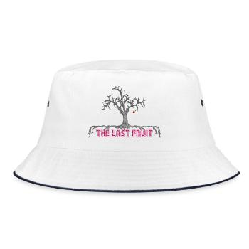 the last fruit tree cherry - Bucket Hat - white/navy - Front