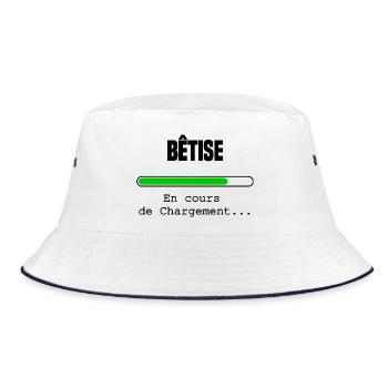 Bêtise en cours de chargement - Bob - blanc/marine - Devant