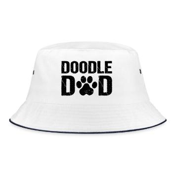 Doodle Dad Doodle Dogs - Bucket Hat - white/navy - Front