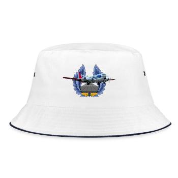 C-97 Stratofreighter - Bucket Hat - white/navy - Front