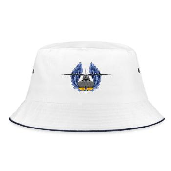An-12 - Bucket Hat - white/navy - Front