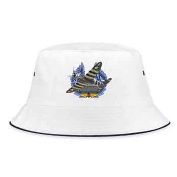 P-47 Thunderbolt - Bucket Hat - white/navy - Front