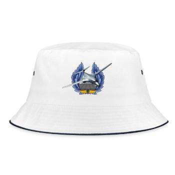 B-1B Lancer - Bucket Hat - Weiß/Navy - Vorne