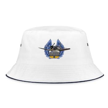 F4U Corsair - Bucket Hat - white/navy - Front
