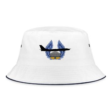 Tu-95 - Bucket Hat - white/navy - Front