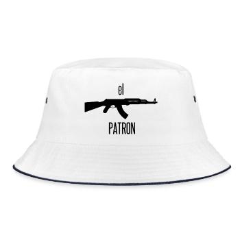 El Patron – The Leader Look - Bucket Hat - white/navy - Front