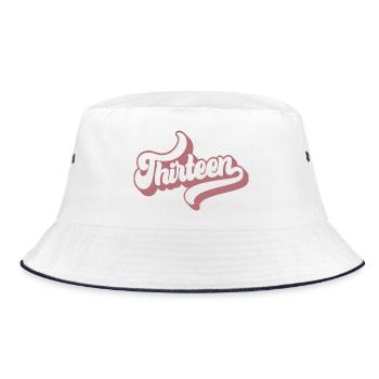 Thirteen 13th Birthday For Girls 13 Years Old - Bucket Hat - white/navy - Front