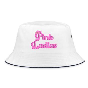 Pink Ladies Graphic - Bucket Hat - white/navy - Front