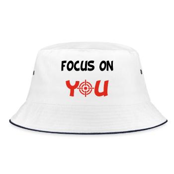 Focus sur toi (anglais et noir) - Bob - blanc/marine - Devant