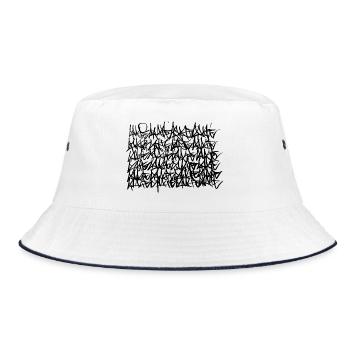Tags - Bucket Hat - Weiß/Navy - Vorne