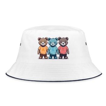 Les trois peluches câlines - Bob - blanc/marine - Devant