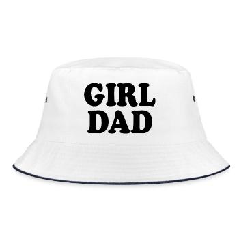 Girl dad - Bob - blanc/marine - Devant