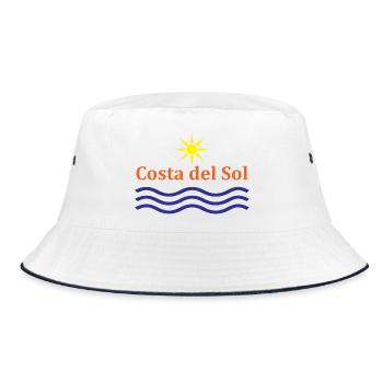 Costa del Sol Design Soleil et Vagues - Bob - blanc/marine - Devant