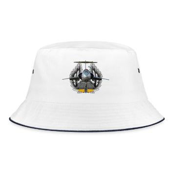 F-104 Starfighter - Bucket Hat - Weiß/Navy - Vorne