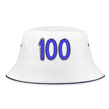 100. 100 ANS. 100e ANNIVERSAIRE. ANNIVERSAIRE 100 - Bob - blanc/marine - Devant