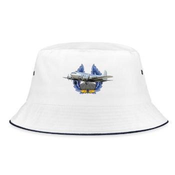 Model 307 Stratoliner - Bucket Hat - Weiß/Navy - Vorne