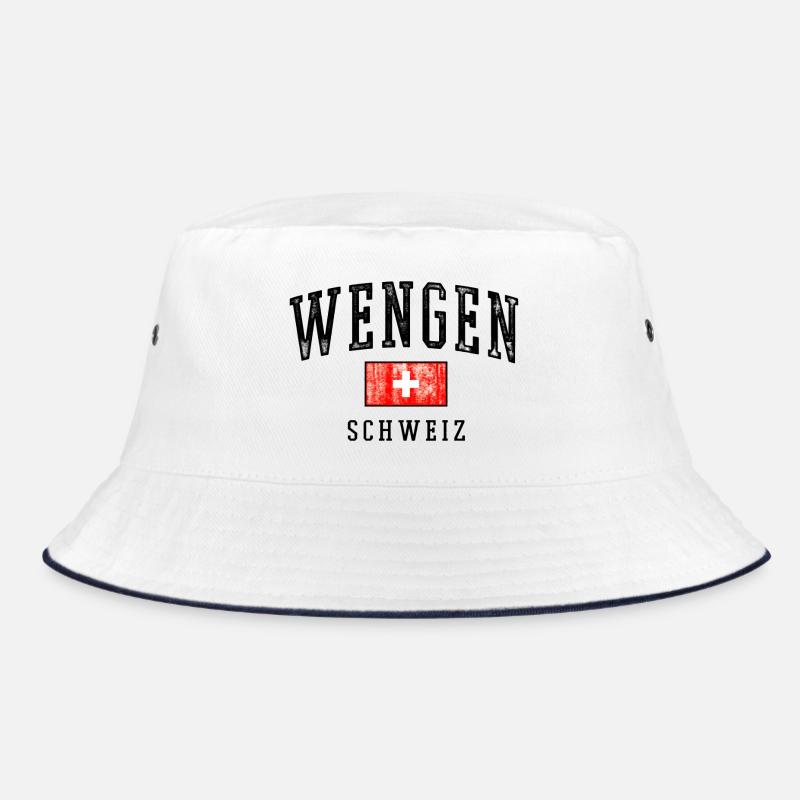 Wengen Schweiz Emblem Bucket Hat