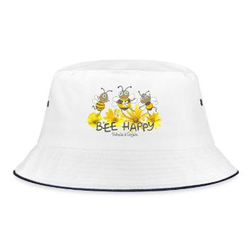 Abeille heureuse - Bob - blanc/marine - Devant