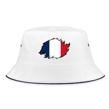 French French France - Bucket Hat - white/navy - Front