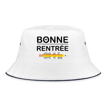 HOME. LONG LIVE THE START OF THE NEW SCHOOL YEAR. BACK TO SCHOOL - Bucket Hat - white/navy - Front