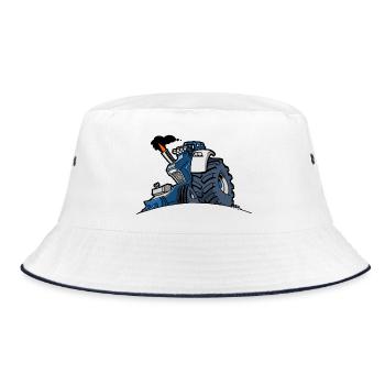 1293 DRAWSMALL BLEU - Bob - blanc/marine - Devant