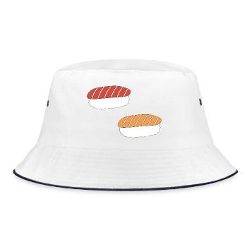 Nigiri Sushi - Bucket Hat - white/navy - Front