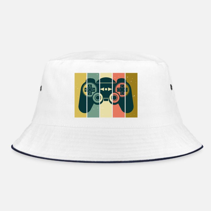 Vintage Retro Gaming Controller Bucket Hat
