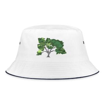 Oak - Bucket Hat - white/navy - Front