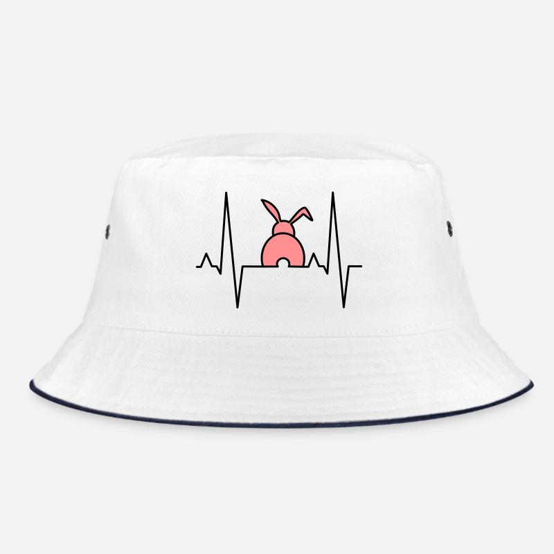 Verspieltes Häschen mit Herzen Bucket Hat