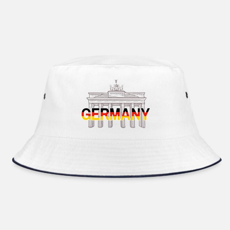 GERMANY - Bucket Hat - Weiß/Navy