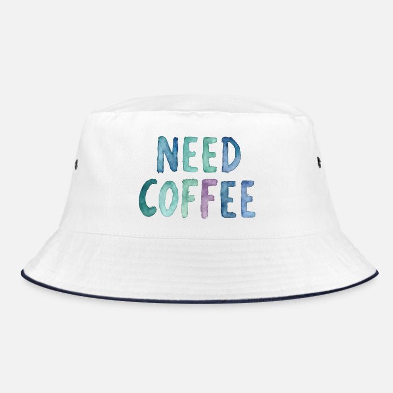 Need Coffee Watercolor Text Bob
