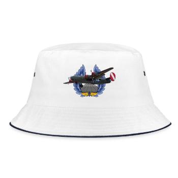 B-24 Liberator - Bucket Hat - white/navy - Front