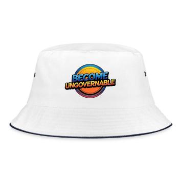 Become Ungovernable - Bucket Hat - white/navy - Front