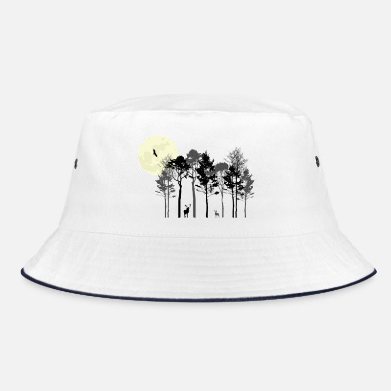 Mystic Night Forest Silhouette Bob