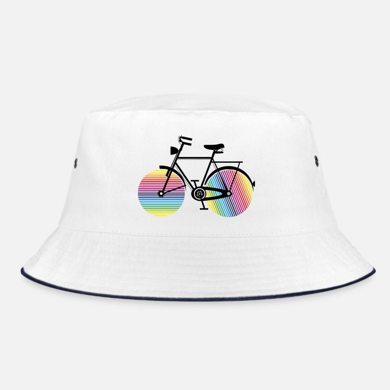 Regenbogen Fahrrad – stylisch & farbenfroh Bucket Hat