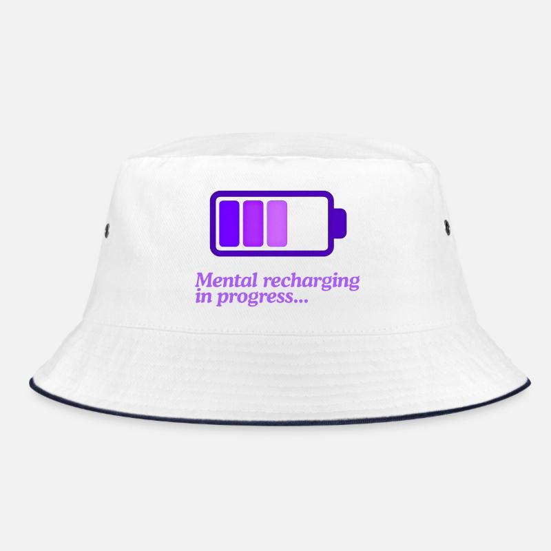 Mind Charging Battery Icon Bucket Hat