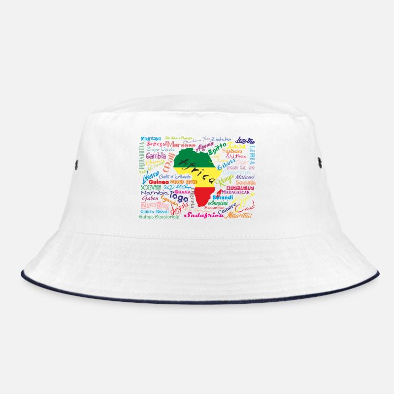Couleurs du continent africain - Bob - blanc/marine