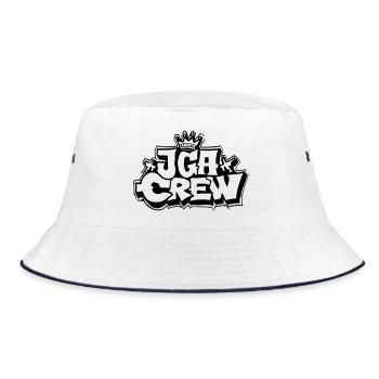 Junggesellenabschied Jga Crew - Bucket Hat - Weiß/Navy - Vorne