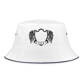 Coat of arms - Bucket Hat - white/navy - Front