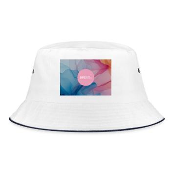 Breath - Bucket Hat - white/navy - Front