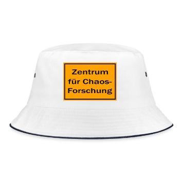 Zentrum für Chaos-Forschung - Bucket Hat - Weiß/Navy - Vorne